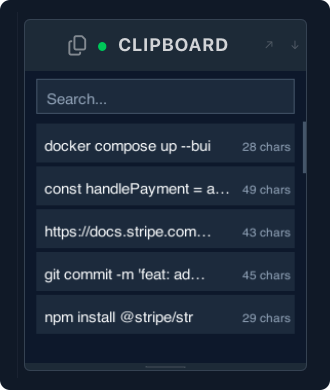Mado clipboard history plugin