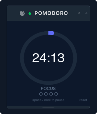 Mado Pomodoro plugin